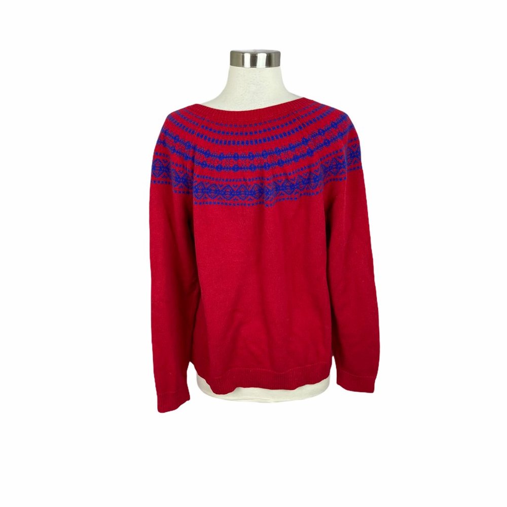 Talbots Nordic Button Detail Pullover Sweater - image 2